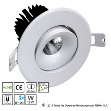 Serie C3 Basculante - Ø 8.5 cm 12 Watt - Blanco Neutro